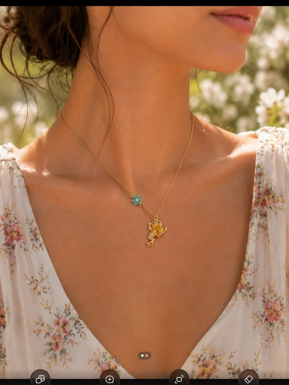 Kate Spade New York Nature Walk Frog Pendant Necklace